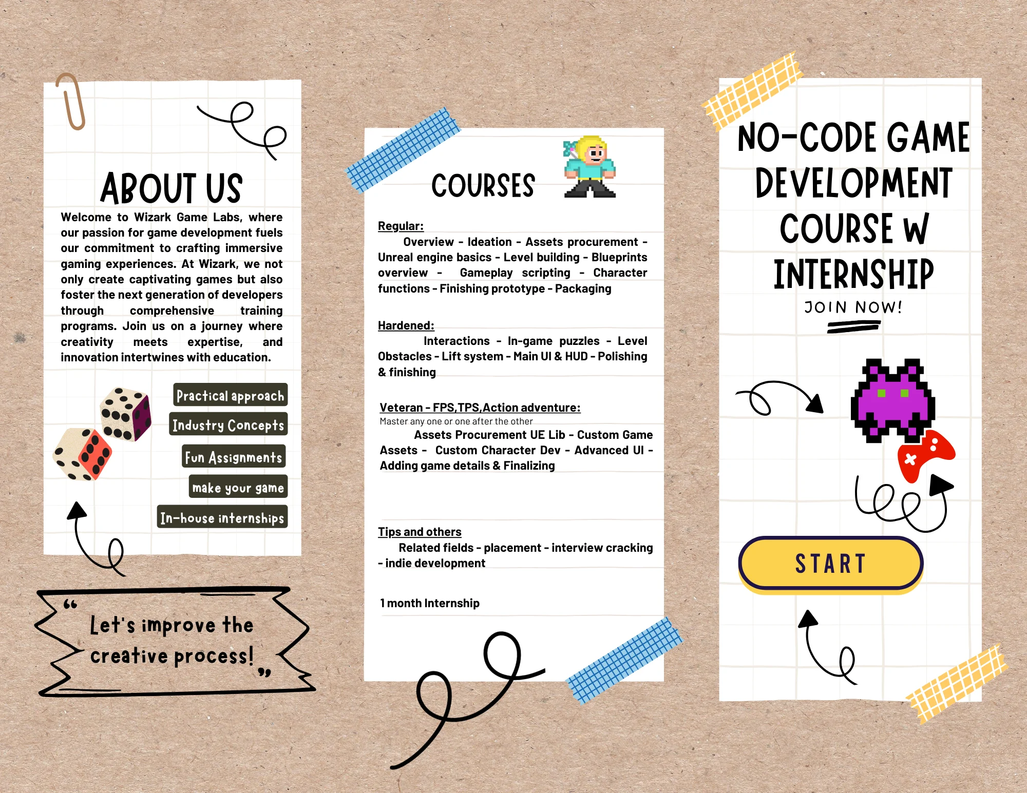 Game Development Hybrid Course – Unreal Engine – 1 month internship